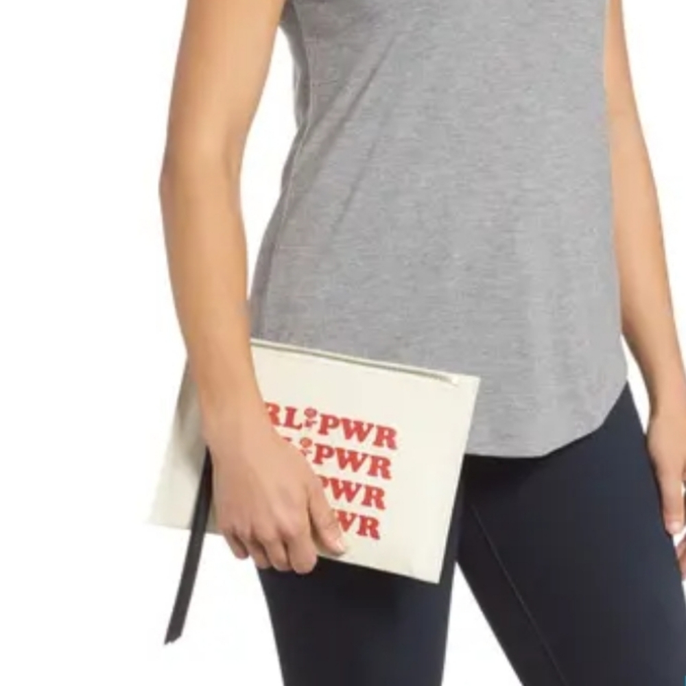 Rebecca Minkoff Grl Power Canvas Clutch